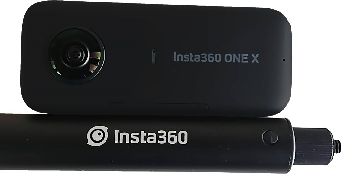 image of Insta360 One X Camera and Selfie stick