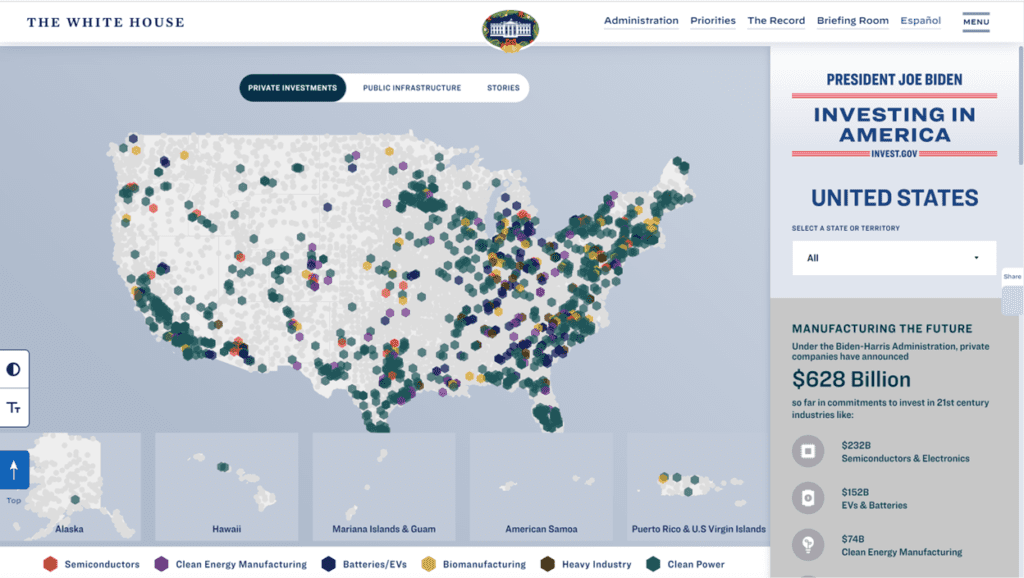 Investing in America - Map 