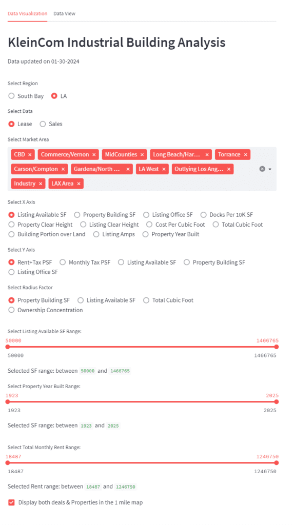 Streamlit Demo View